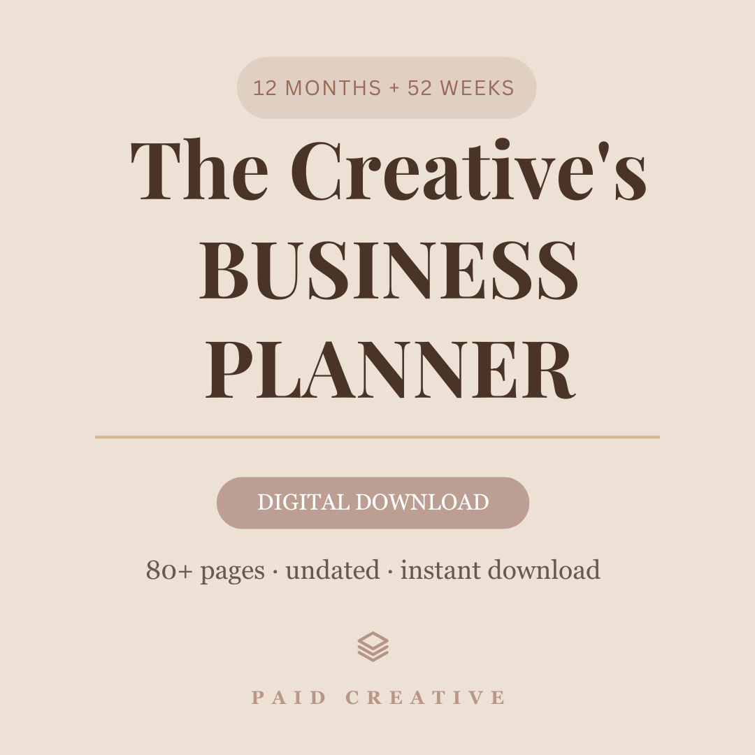 The Creative's Business Planner — A Full Year of Planning Pages for Creatives